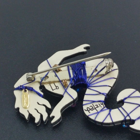 Jill Elizabeth Liztech Mermaid Mirrored 97 Brooch/Pin - Picture 7 of 8